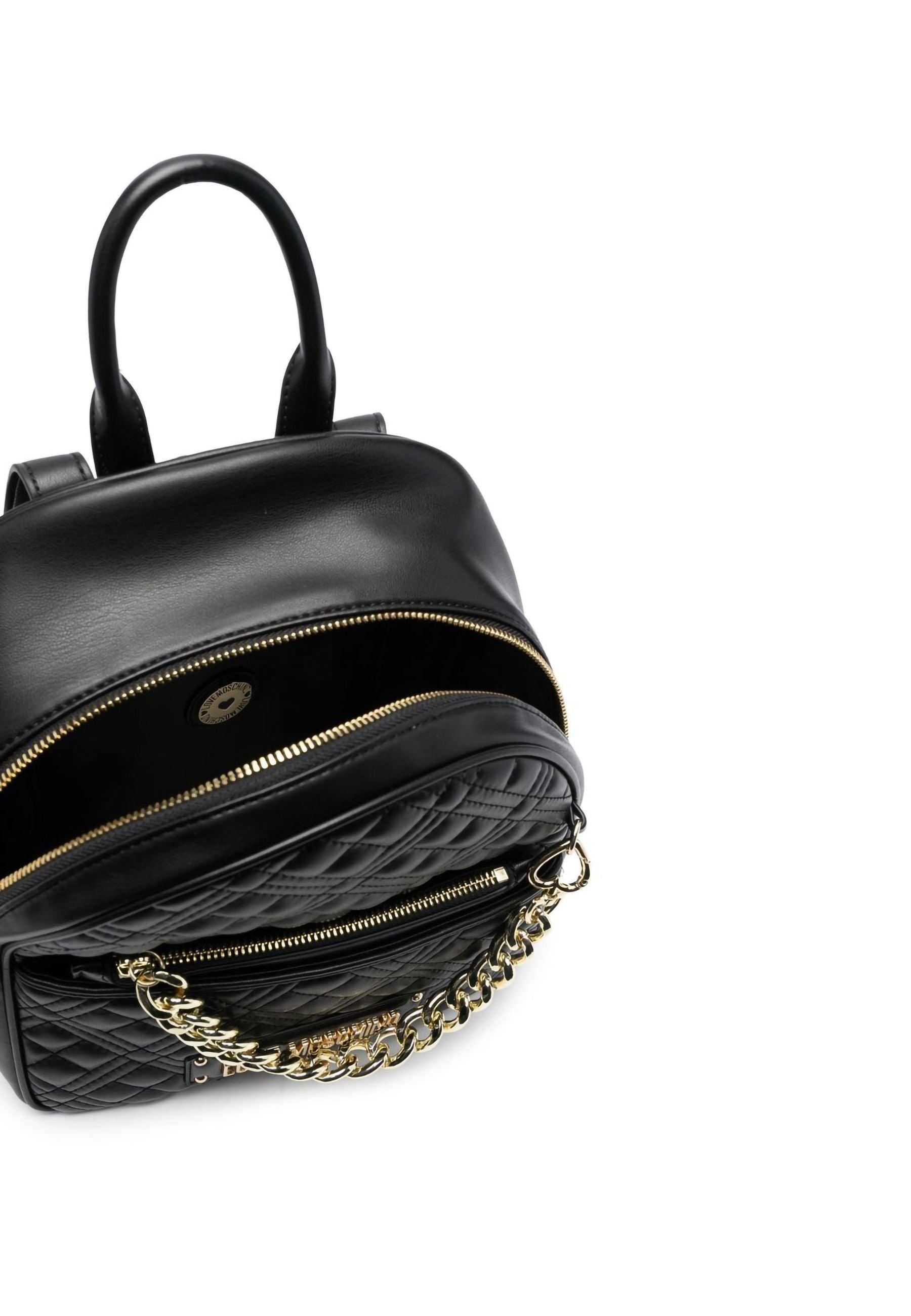 LOVE MOSCHINO Zaino Con Tasca Nero JC4018PP1GLA0000 - Sandrini Calzature e Abbigliamento