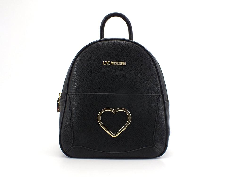 LOVE MOSCHINO Zaino Cuore Gold Nero JC4321PP0DKP100A - Sandrini Calzature e Abbigliamento