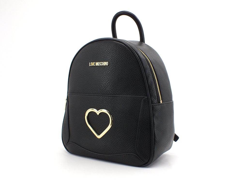 LOVE MOSCHINO Zaino Cuore Gold Nero JC4321PP0DKP100A - Sandrini Calzature e Abbigliamento