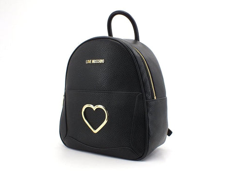 LOVE MOSCHINO Zaino Cuore Gold Nero JC4321PP0DKP100A - Sandrini Calzature e Abbigliamento