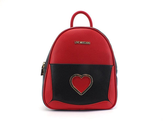 LOVE MOSCHINO Zaino Cuore Scritta Rosso Nero JC4321PP0DKP150A - Sandrini Calzature e Abbigliamento