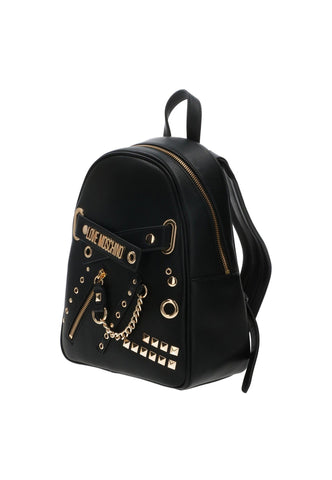 LOVE MOSCHINO Zaino Donna Borchie Oro Nero JC4036PP1HLO0000 - Sandrini Calzature e Abbigliamento