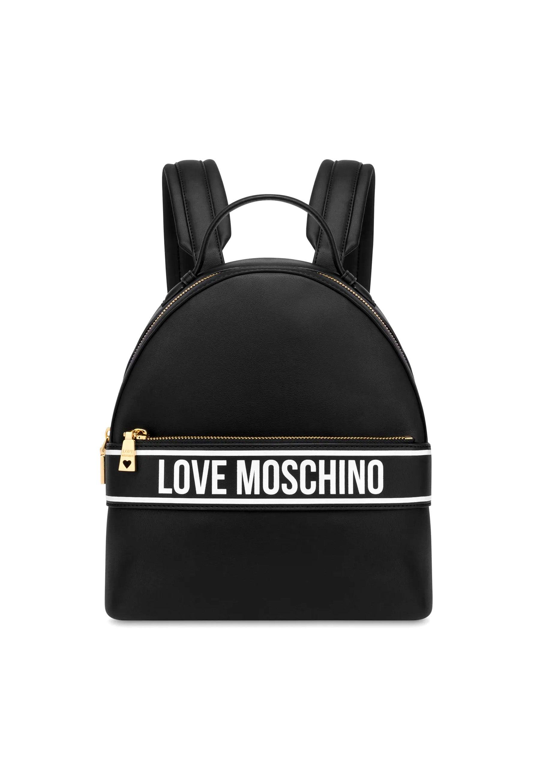 LOVE MOSCHINO Zaino Donna Nero Bianco JC4210PP0HKG100A - Sandrini Calzature e Abbigliamento
