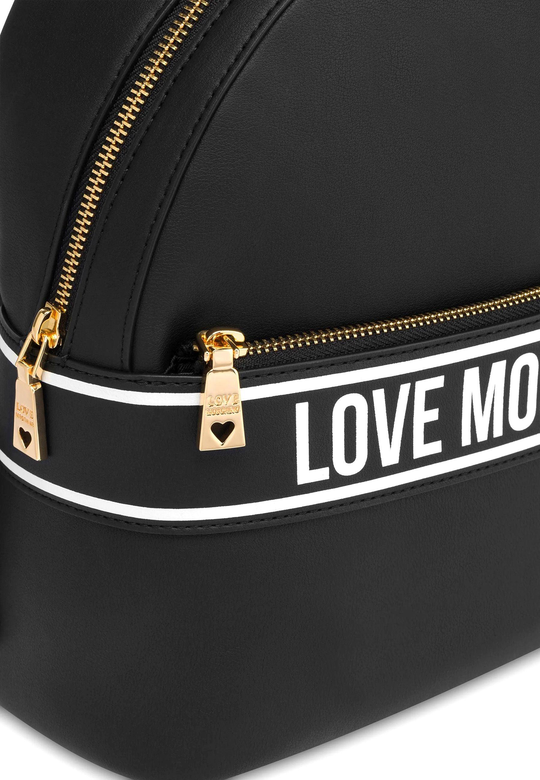 LOVE MOSCHINO Zaino Donna Nero Bianco JC4210PP0HKG100A - Sandrini Calzature e Abbigliamento