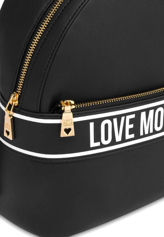 LOVE MOSCHINO Zaino Donna Nero Bianco JC4210PP0HKG100A - Sandrini Calzature e Abbigliamento