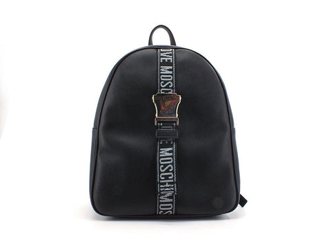 LOVE MOSCHINO Zaino Fibbia Gold Nero JC4313PP0DKO0000 - Sandrini Calzature e Abbigliamento