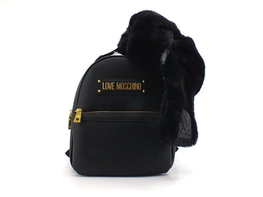 LOVE MOSCHINO Zaino Logo Pelo Nero JC4309PP0DKN0000 - Sandrini Calzature e Abbigliamento