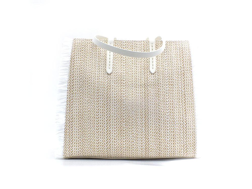 MANILA GRACE Borsa Feliss Media Bianco B218 - Sandrini Calzature e Abbigliamento