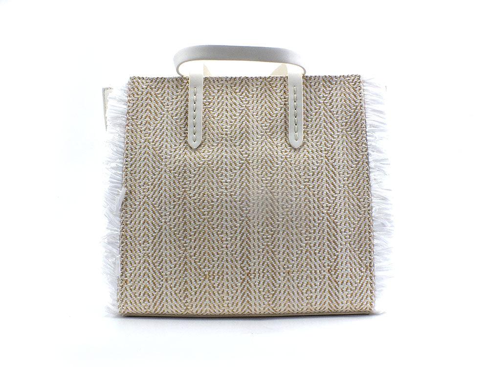 MANILA GRACE Borsa Feliss Small Bianco B219 - Sandrini Calzature e Abbigliamento