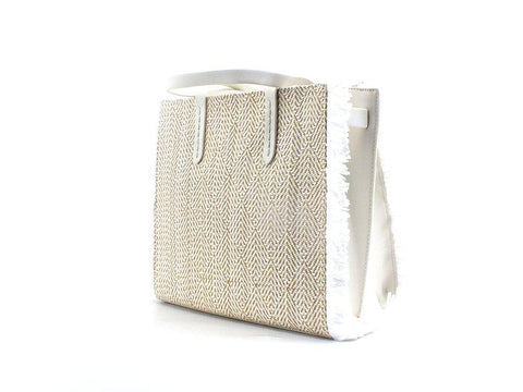 MANILA GRACE Borsa Feliss Small Bianco B219 - Sandrini Calzature e Abbigliamento