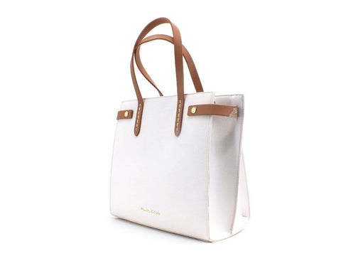 MANILA GRACE Borsa Feliss Small Bianco B222 - Sandrini Calzature e Abbigliamento