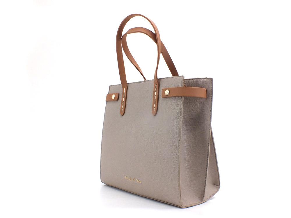 MANILA GRACE Borsa Feliss Small Grigio Fango B222 - Sandrini Calzature e Abbigliamento