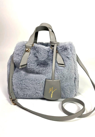 MANILA GRACE Borsa Handbag Pelo Grigio B268EU - Sandrini Calzature e Abbigliamento