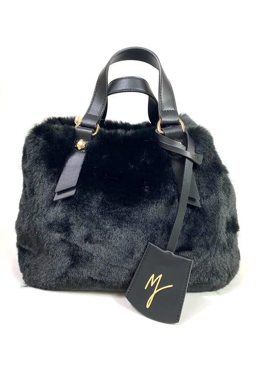MANILA GRACE Borsa Handbag Pelo Nero B268EU - Sandrini Calzature e Abbigliamento