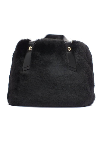 MANILA GRACE Borsa Handbag Pelo Nero B268EU - Sandrini Calzature e Abbigliamento