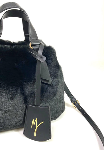 MANILA GRACE Borsa Handbag Pelo Nero B268EU - Sandrini Calzature e Abbigliamento