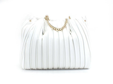 MANILA GRACE Borsa Jasmin Medium Bianco B253 - Sandrini Calzature e Abbigliamento
