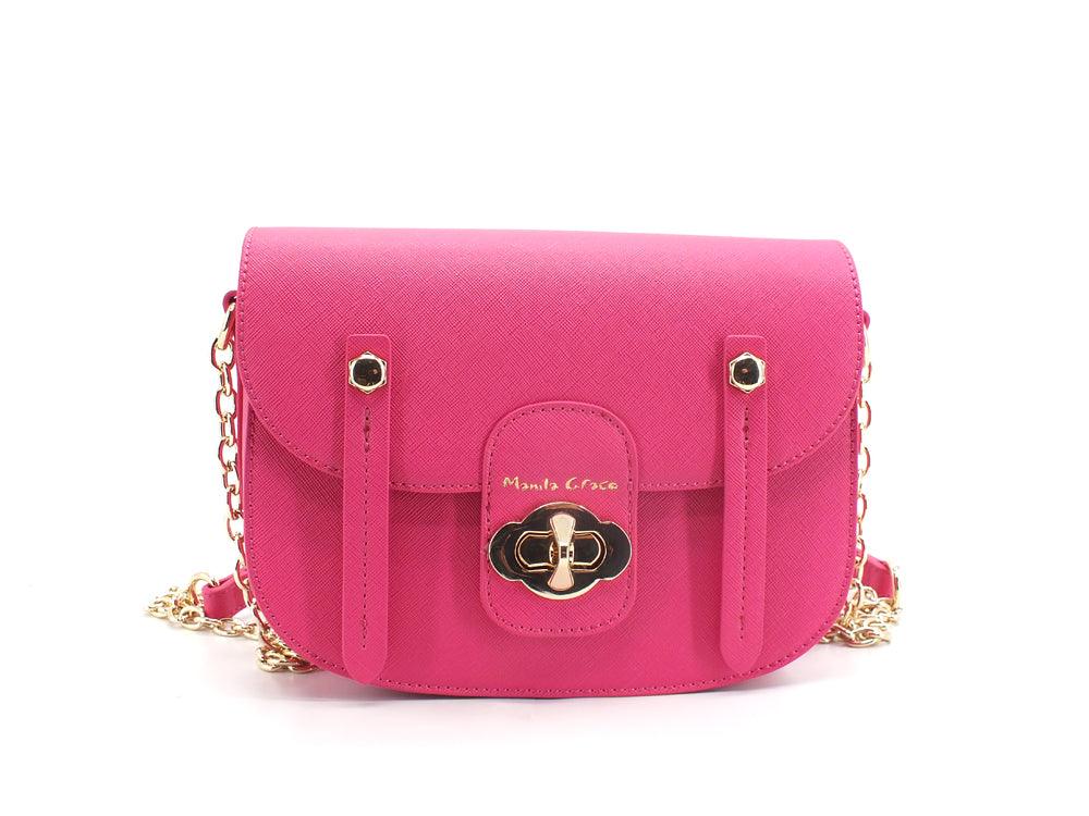 MANILA GRACE Borsa Poppy Medium Rosa Fuxia B241 - Sandrini Calzature e Abbigliamento