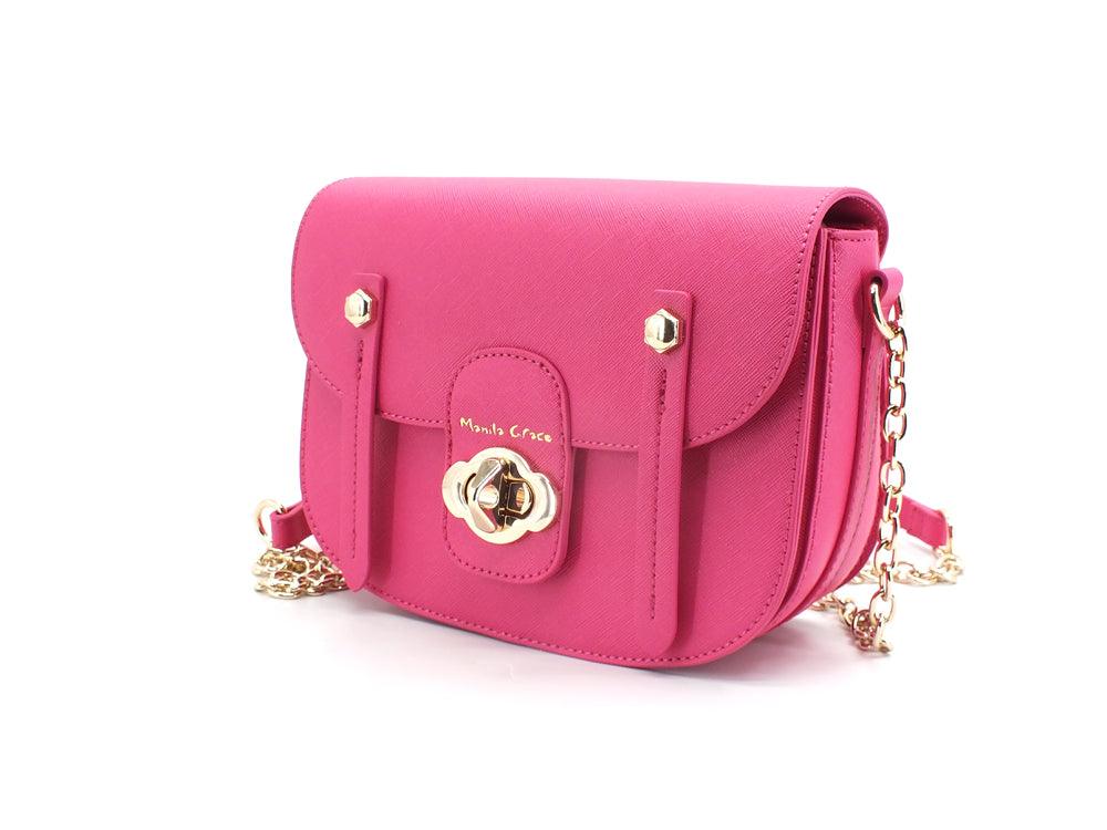 MANILA GRACE Borsa Poppy Medium Rosa Fuxia B241 - Sandrini Calzature e Abbigliamento