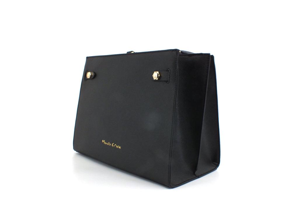 MANILA GRACE Borsa Poppy Small Nero B243 - Sandrini Calzature e Abbigliamento