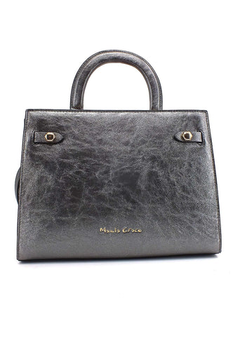 MANILA GRACE Borsa Shopping Argento B239EU - Sandrini Calzature e Abbigliamento