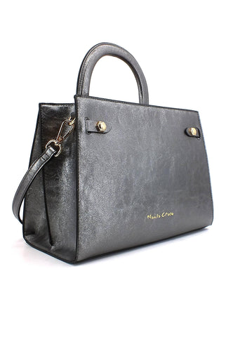 MANILA GRACE Borsa Shopping Argento B239EU - Sandrini Calzature e Abbigliamento