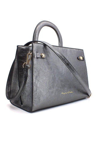 MANILA GRACE Borsa Shopping Argento B239EU - Sandrini Calzature e Abbigliamento