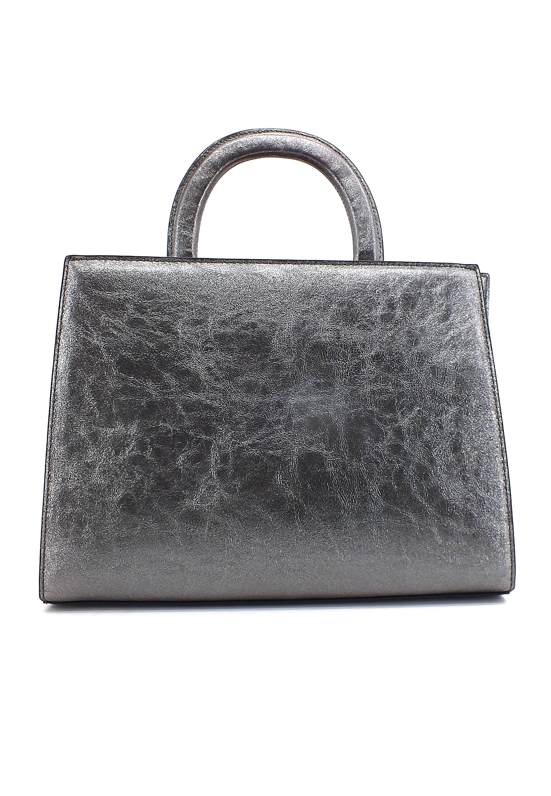 MANILA GRACE Borsa Shopping Argento B239EU - Sandrini Calzature e Abbigliamento