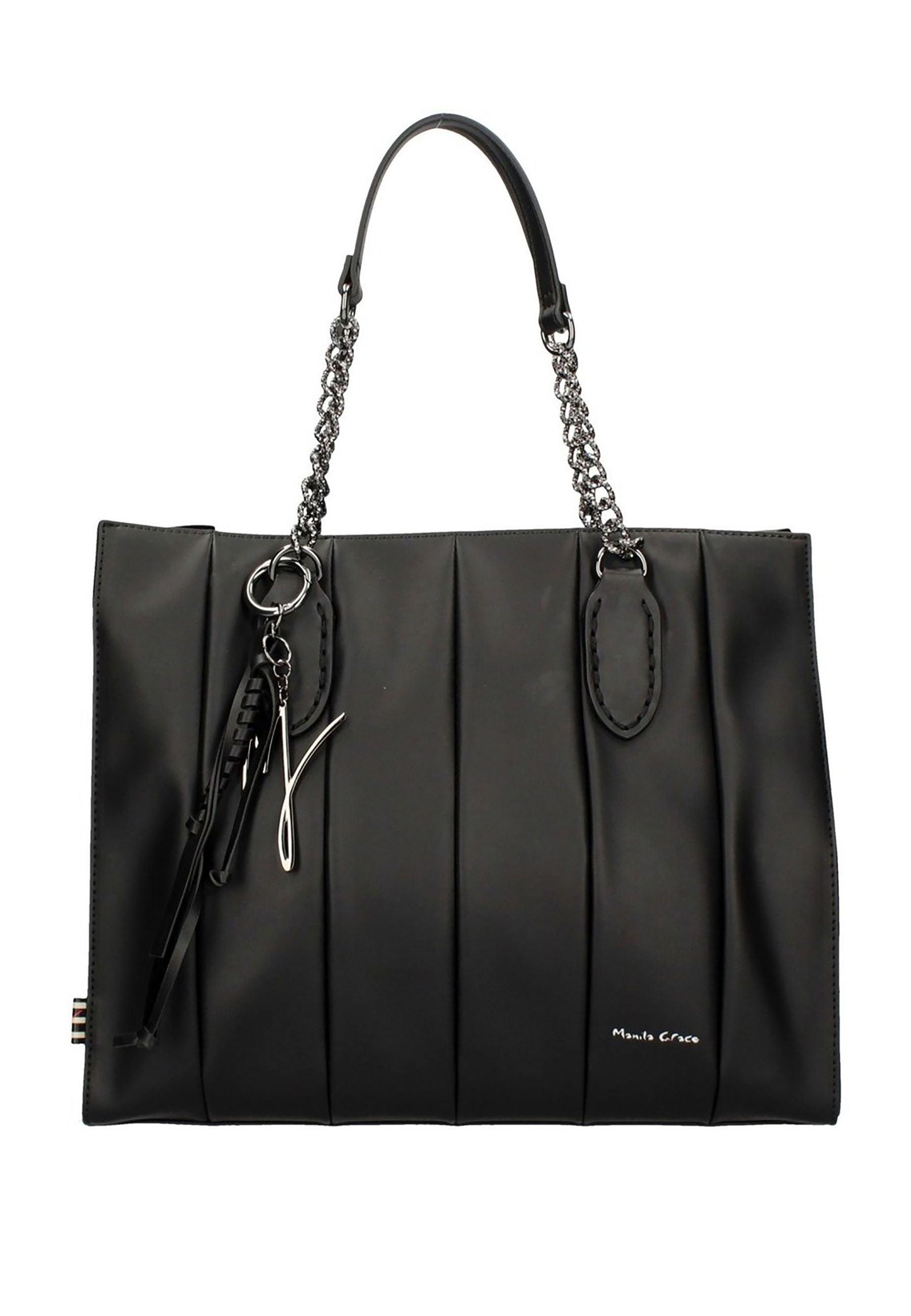 MANILA GRACE Borsa Shopping Big Verde B208EU - Sandrini Calzature e Abbigliamento