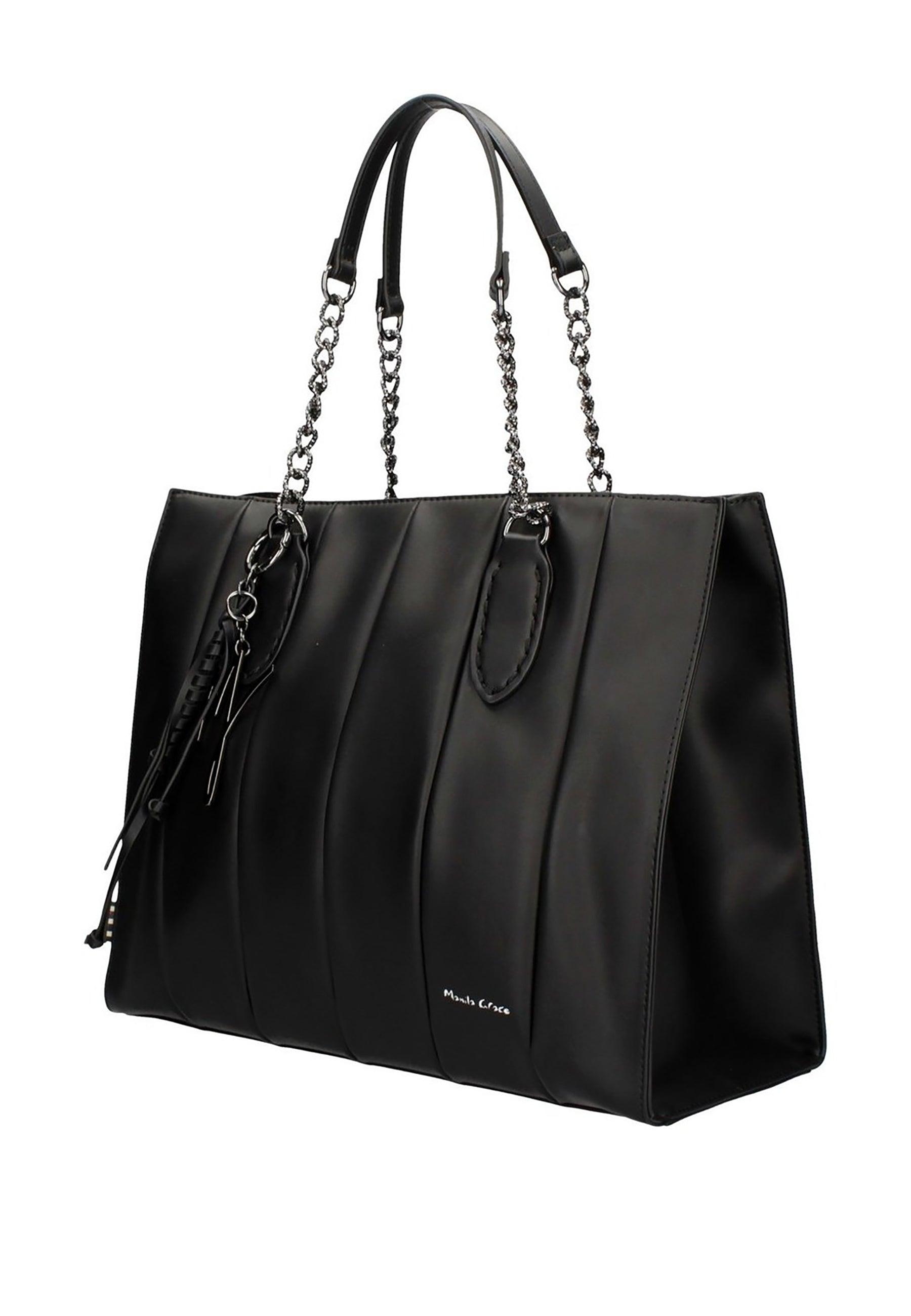 MANILA GRACE Borsa Shopping Big Verde B208EU - Sandrini Calzature e Abbigliamento