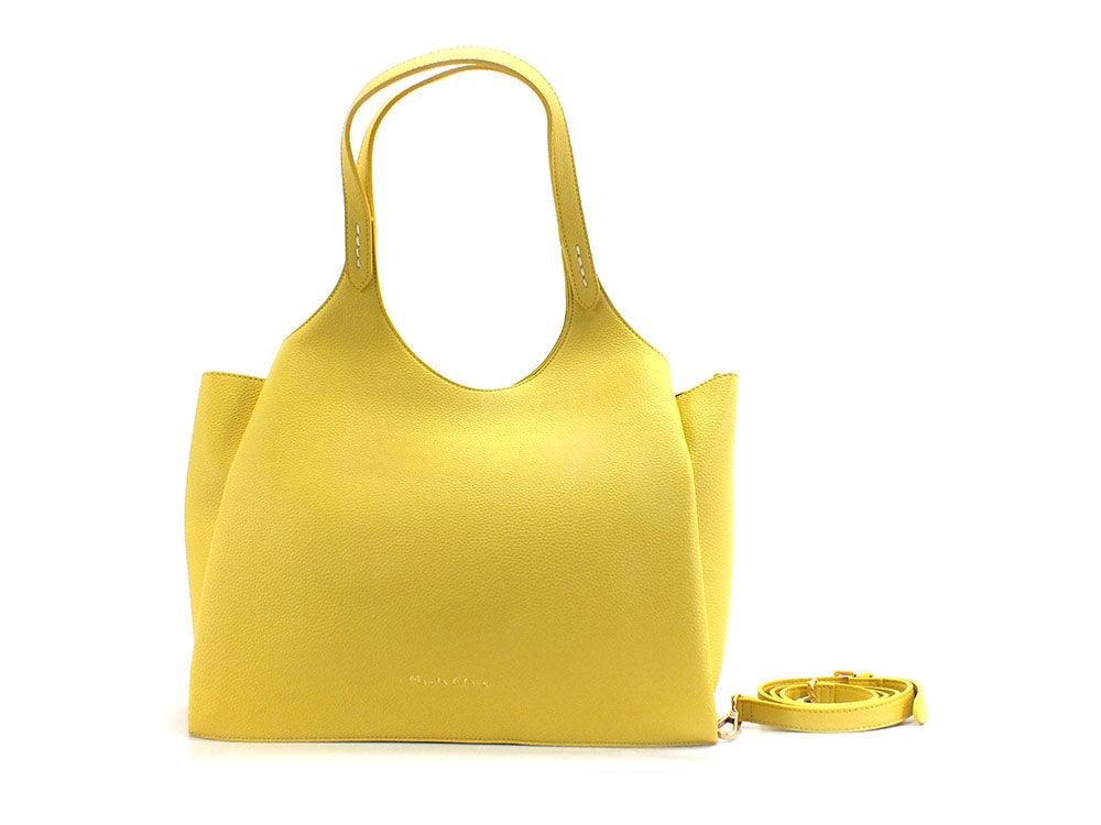 MANILA GRACE Borsa Tote Blossom Giallo B204 - Sandrini Calzature e Abbigliamento