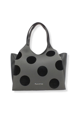 MANILA GRACE Borsa Tracolla Blossom Bicolor Grigio Nero B202EU - Sandrini Calzature e Abbigliamento