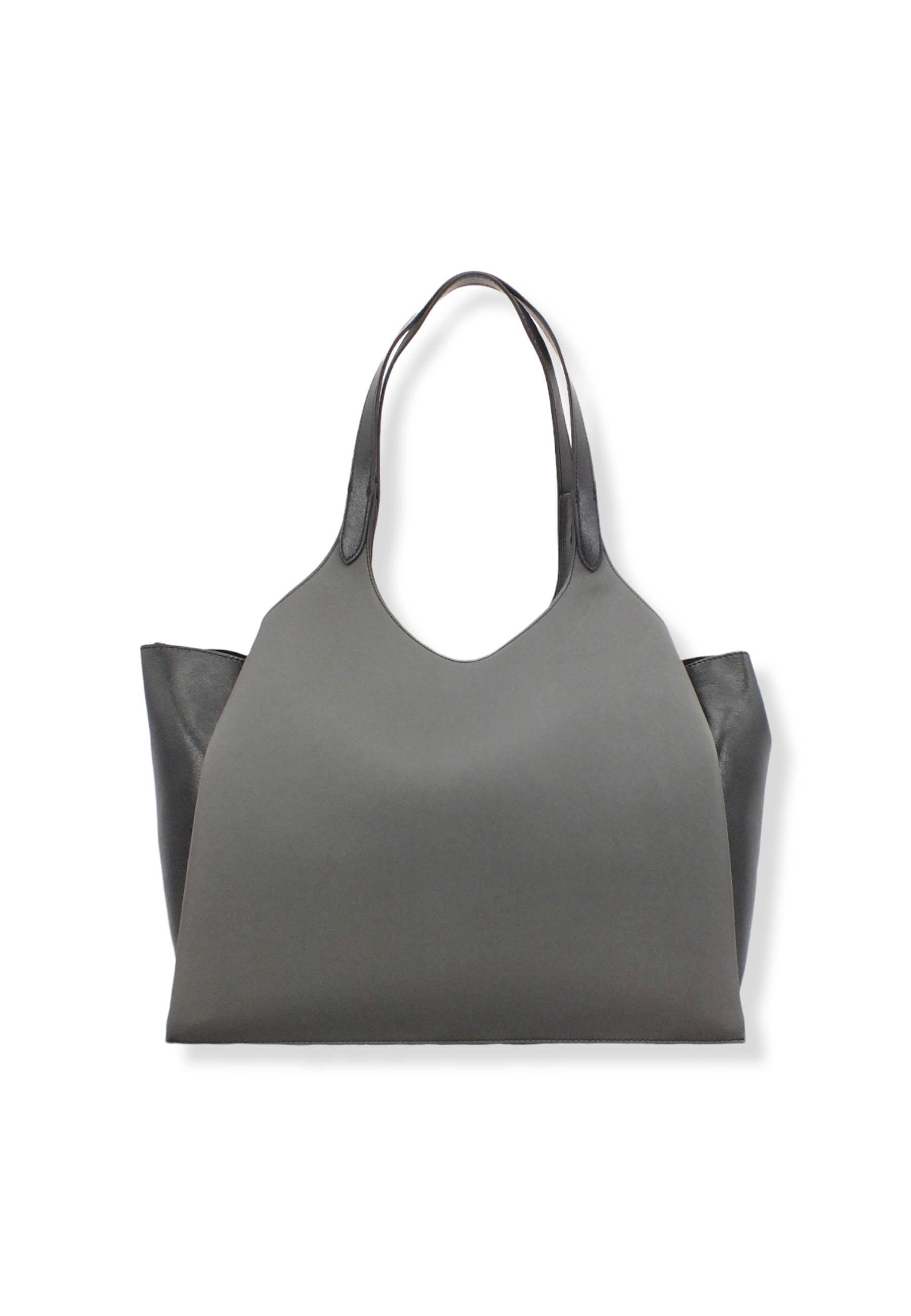 MANILA GRACE Borsa Tracolla Blossom Bicolor Grigio Nero B202EU - Sandrini Calzature e Abbigliamento