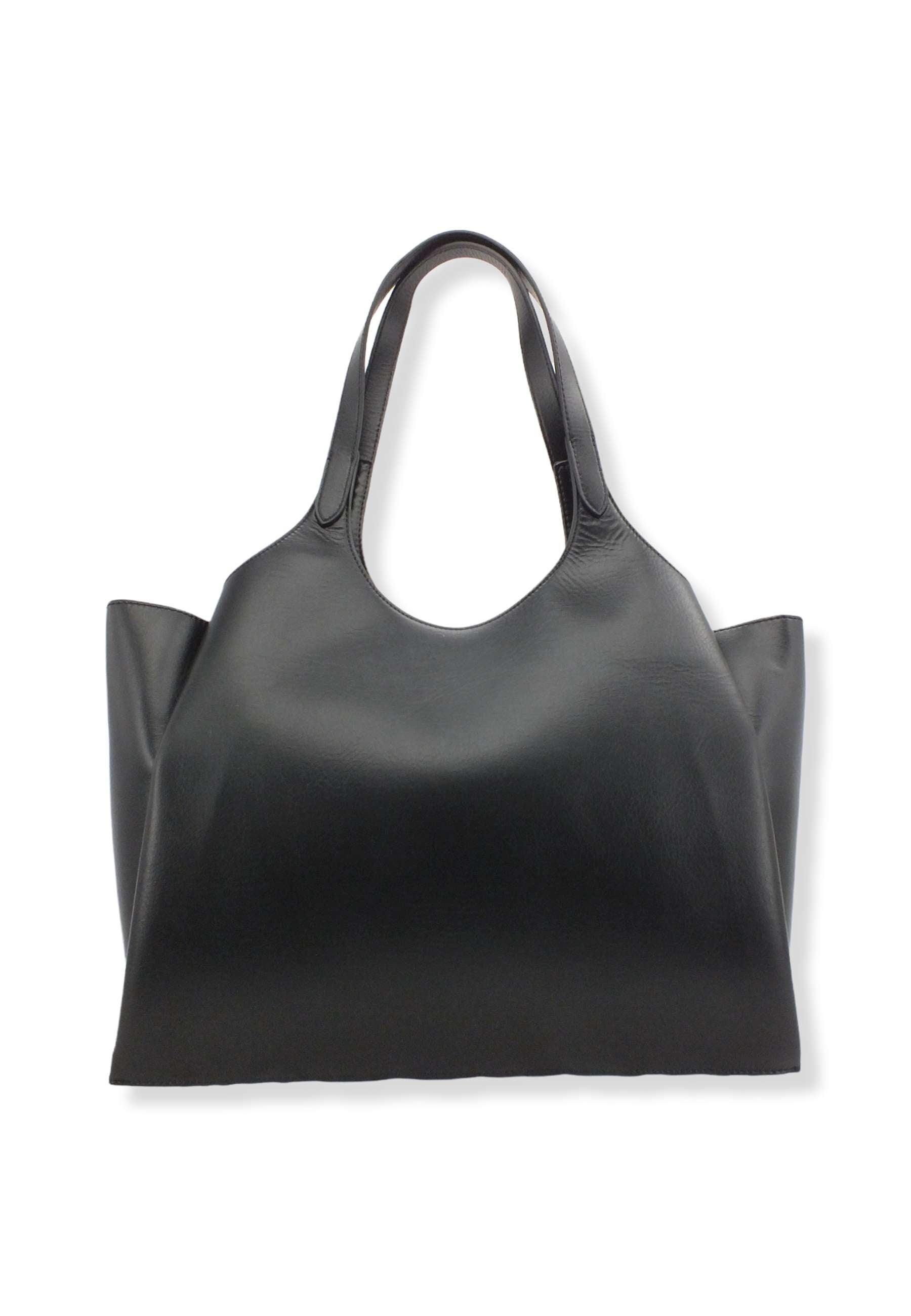 MANILA GRACE Borsa Tracolla Tote Blossom Nero B201EU - Sandrini Calzature e Abbigliamento