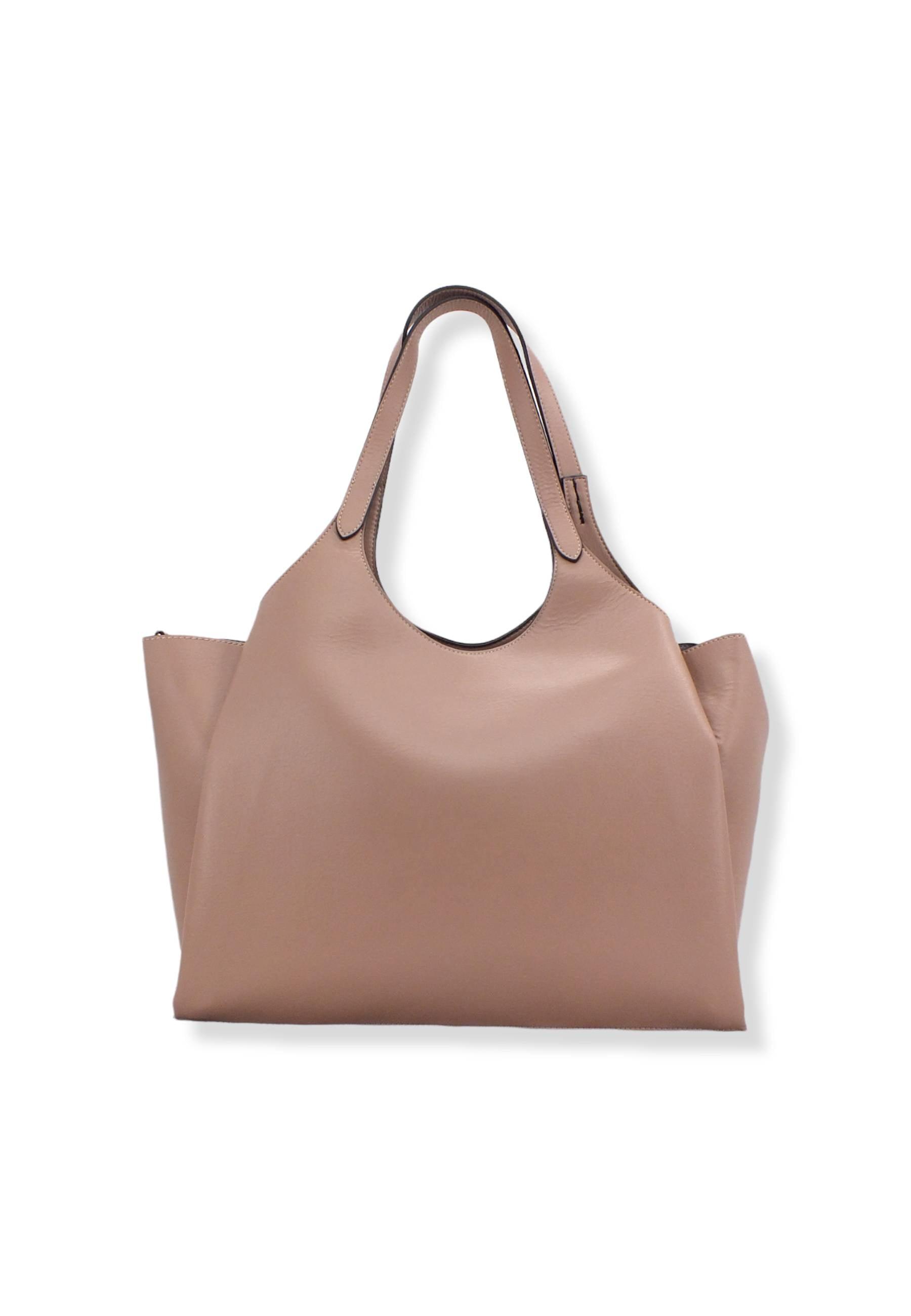 MANILA GRACE Borsa Tracolla Tote Blossom Rosa Cipria B201EU - Sandrini Calzature e Abbigliamento