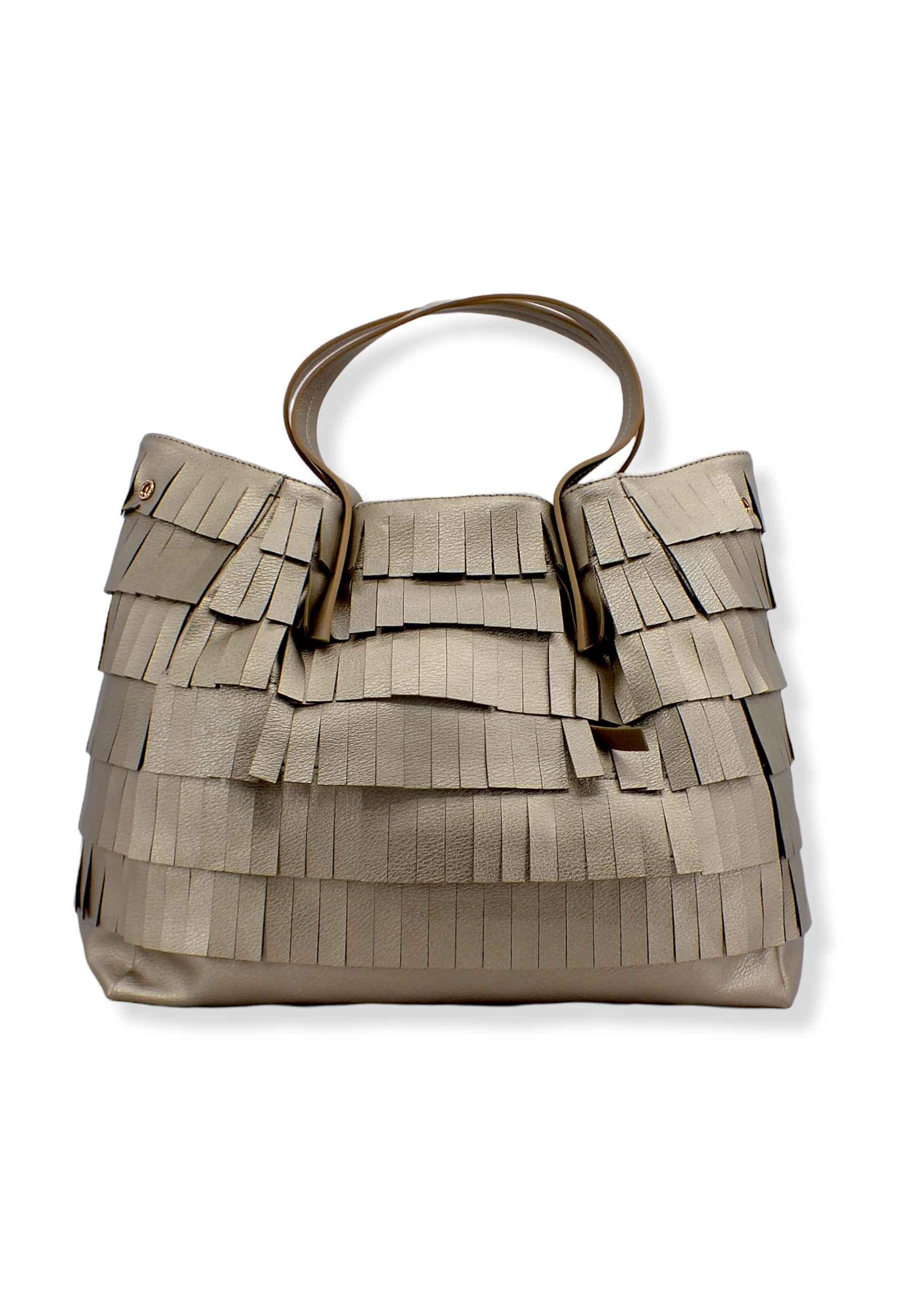MANILA GRACE Jasmin Borsa Tracolla Medium Bronzo B229EU - Sandrini Calzature e Abbigliamento