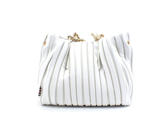 MANILA GRACE Jasmin Borsa Tracolla Small Bianco B254EU - Sandrini Calzature e Abbigliamento