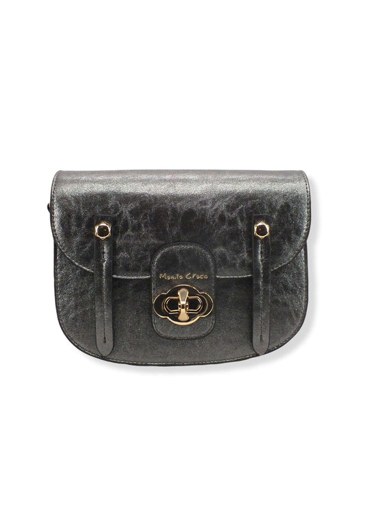 MANILA GRACE Poppy Borsa Tracolla Shulder Argento B237EU - Sandrini Calzature e Abbigliamento