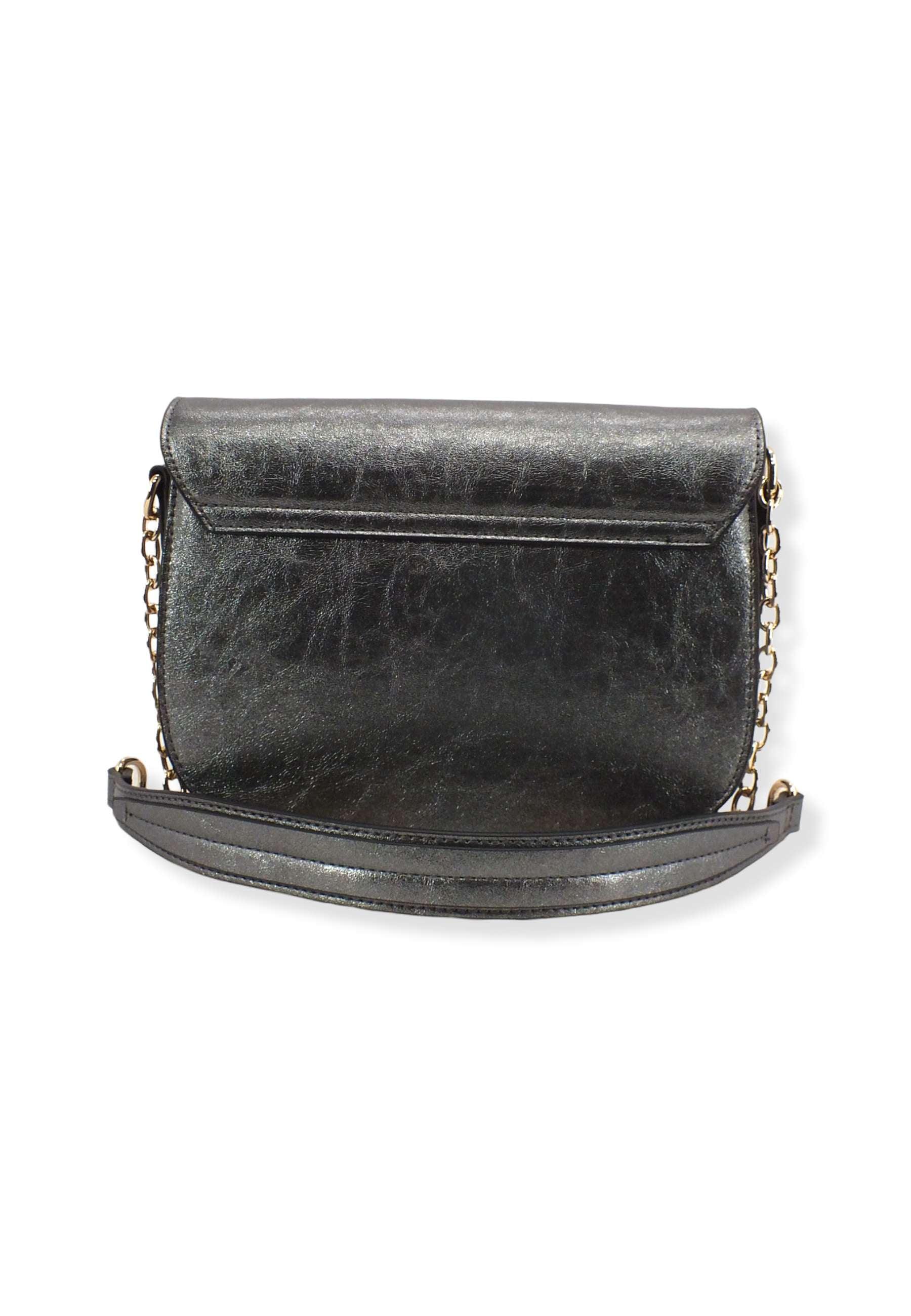 MANILA GRACE Poppy Borsa Tracolla Shulder Argento B237EU - Sandrini Calzature e Abbigliamento