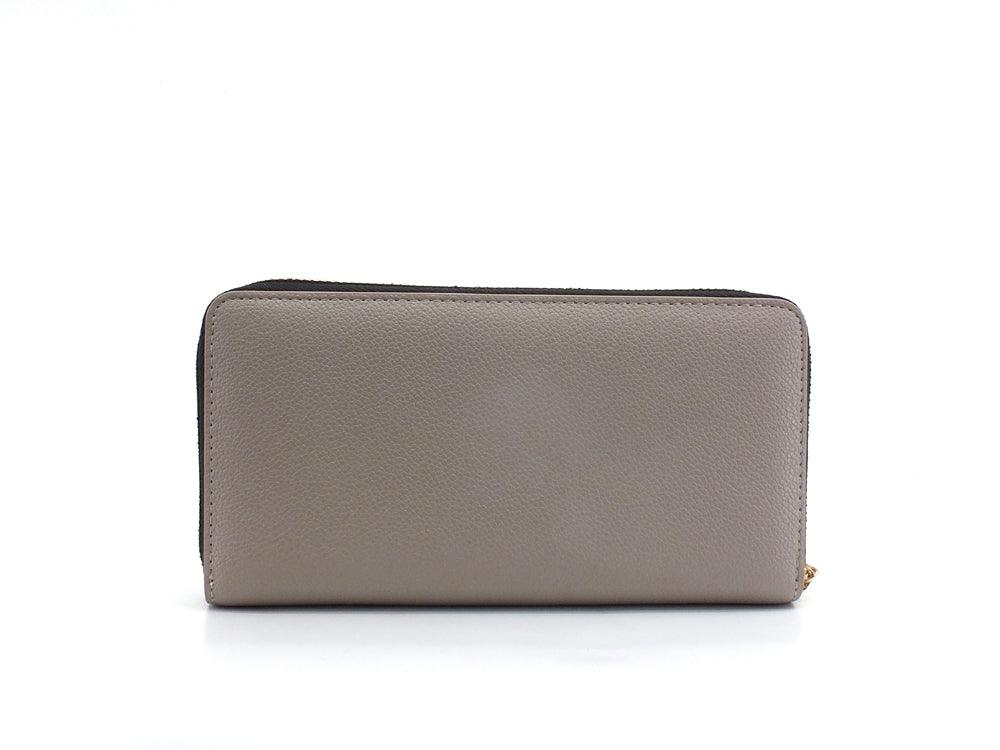 MANILA GRACE Portafoglio Feliss Zip Around Grigio Fango D225 - Sandrini Calzature e Abbigliamento