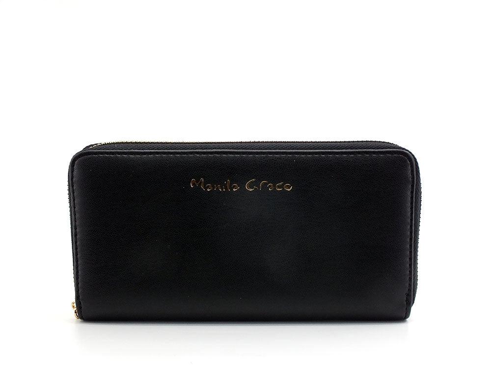 MANILA GRACE Portafoglio Wallet Zip Nero D301 - Sandrini Calzature e Abbigliamento