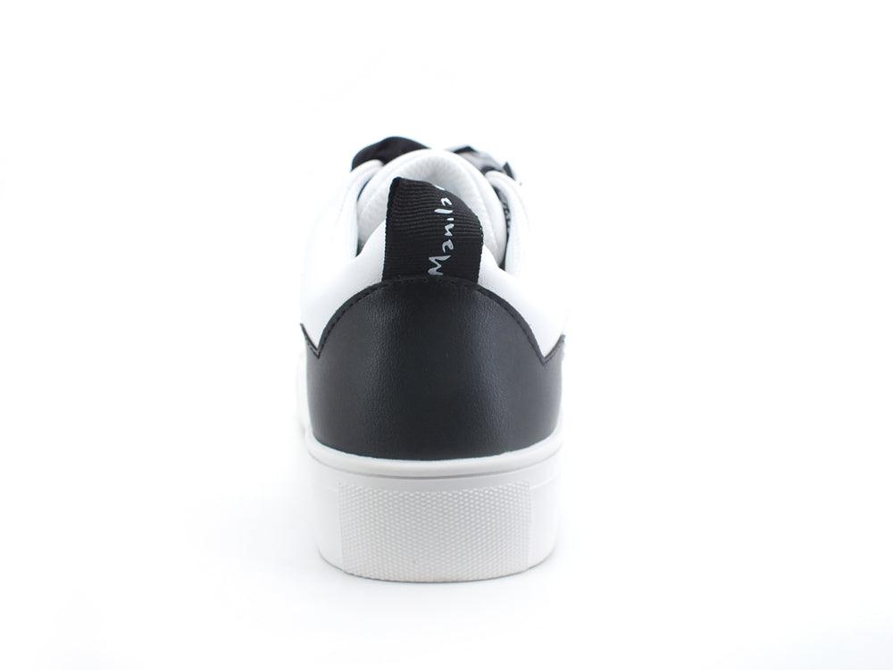 MANILA GRACE Sneaker Pois Borchie Glitter Bianco Nero S610 - Sandrini Calzature e Abbigliamento