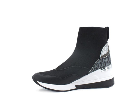 MICHAEK KORS Swift Bootie Sneaker Stretch Knit Black 43R2SWFE5D - Sandrini Calzature e Abbigliamento
