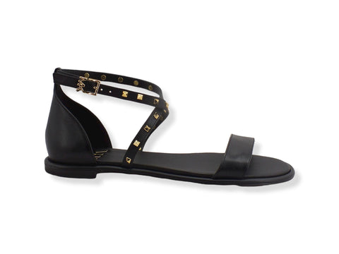 MICHAEL KORS Astrid Flat Sandal Donna Black 40S2ATFA2L - Sandrini Calzature e Abbigliamento
