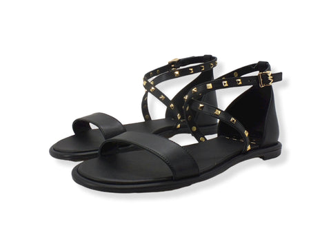 MICHAEL KORS Astrid Flat Sandal Donna Black 40S2ATFA2L - Sandrini Calzature e Abbigliamento