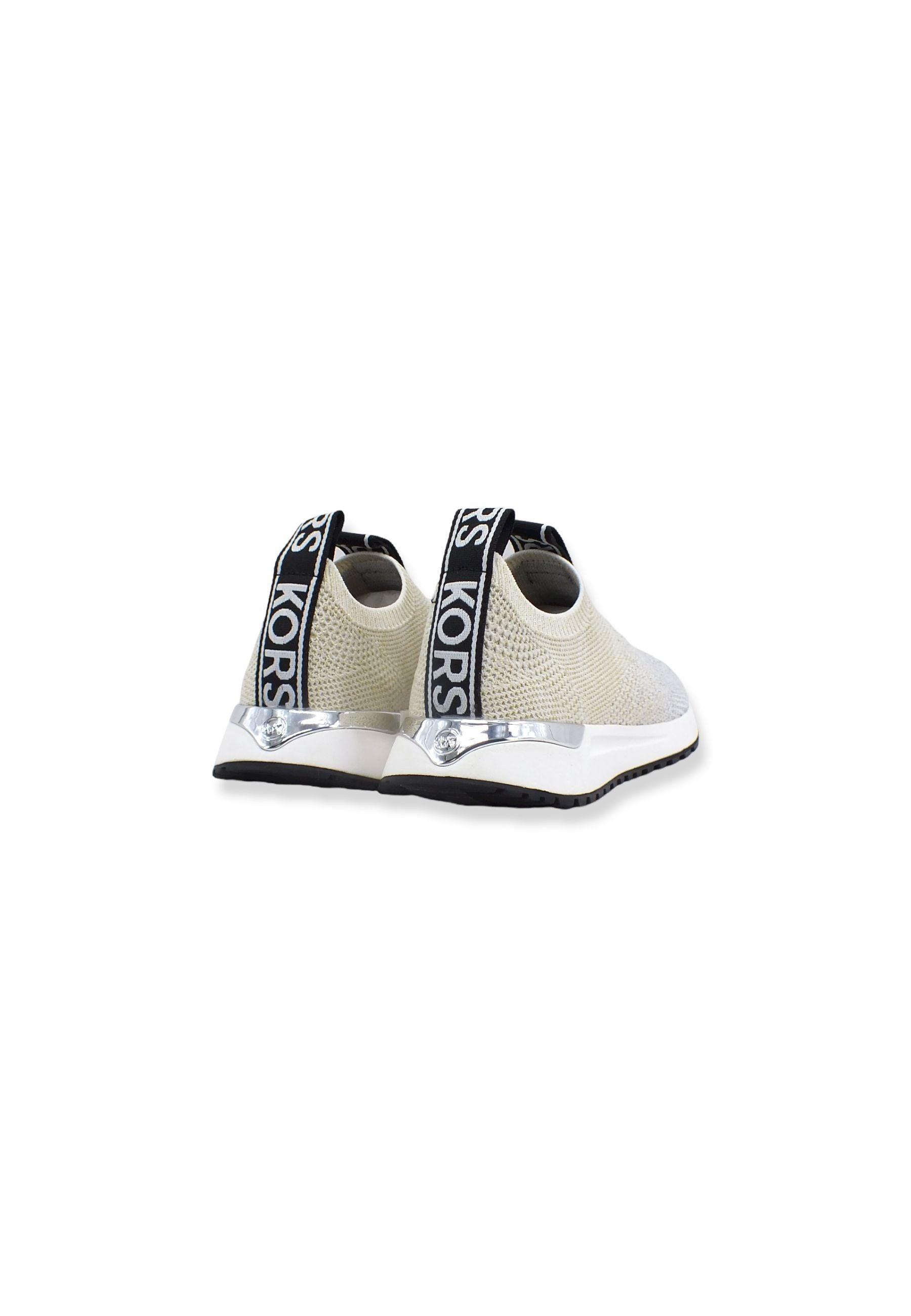 MICHAEL KORS Bodie Slip On Sneaker Donna Silver PlGold 43T2BDFS1M - Sandrini Calzature e Abbigliamento