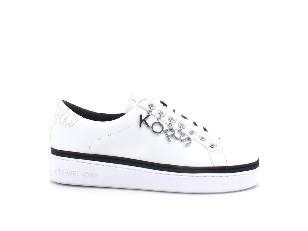 MICHAEL KORS Chapman Lace Up Sneaker Leather Bright White 43R2CHFS2L - Sandrini Calzature e Abbigliamento