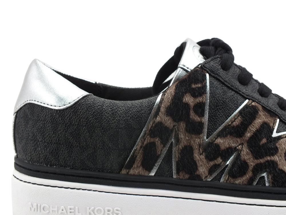 MICHAEL KORS Chapman Lace Up Sneaker Logo Black 43F1CHFS1B - Sandrini Calzature e Abbigliamento