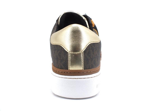 MICHAEL KORS Chapman Lace Up Sneaker Logo Brown 43F1CHFS1B - Sandrini Calzature e Abbigliamento