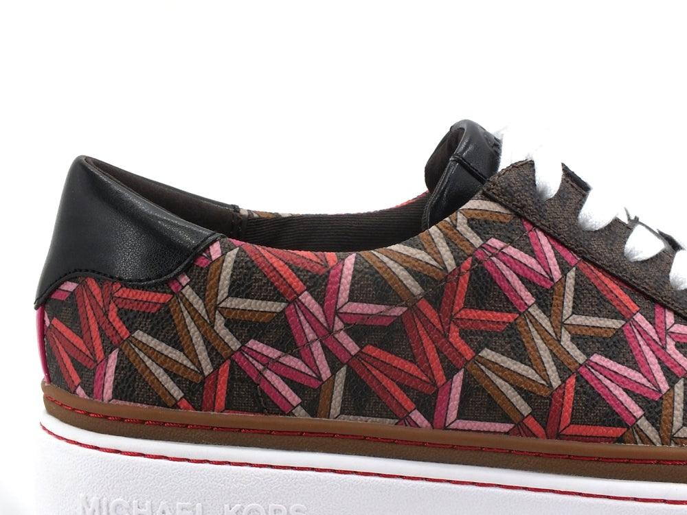 MICHAEL KORS Chapman Lace Up Sneaker Semi Lux Brown Multi 43R2CHFS2B - Sandrini Calzature e Abbigliamento